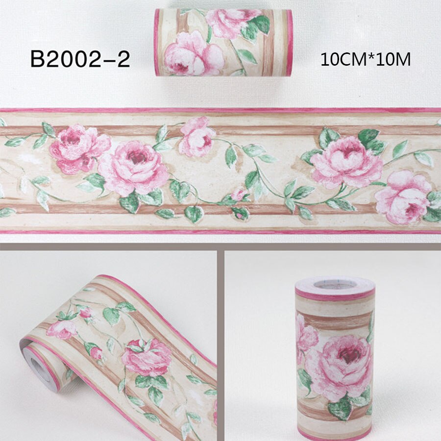 Pegatinas de pared autoadhesivas de cintura de 0,1x10m, línea de rodapié para sala de estar, cocina, baño, película decorativa impermeable para jardín de infantes