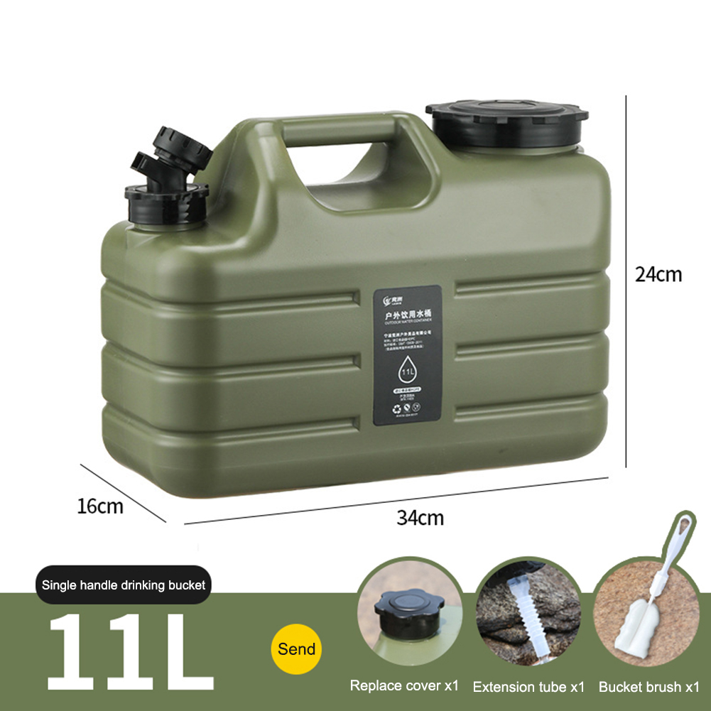 10/11/12L Water Bucket Large Capacity Water Pouch With Detachable Faucet Portable Drinking Water Container Camp Water Bag ﻿