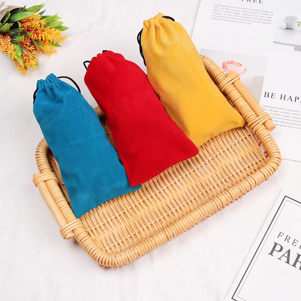 1Pc Koord Fluwelen Zakjes 18X9Cm Sieraden Verpakking Display Tassen Zachte Brillen Pocket Bril Doek Bag Eyewear case