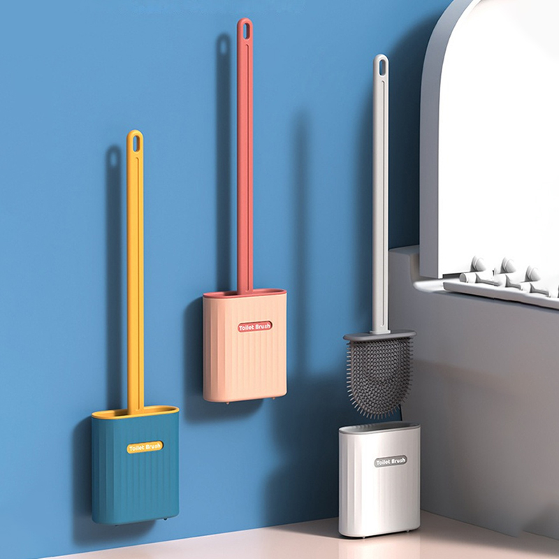 Silicone Toilet Brush Easy To Hang Thoroughly Clean Health Revolutionary Ergonomics Premium Ergonomic Toilet Cleaner Durable