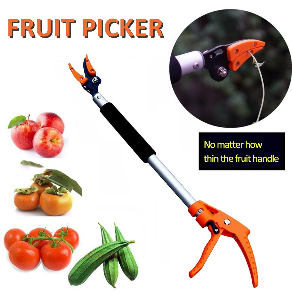 0.6-1M Extra Long Telescopic Pruning and Hold Bypass Pruner Max Cutting 1/2 inch Fruit Picker Tree Cutter Garden Supplies: 0.6 M
