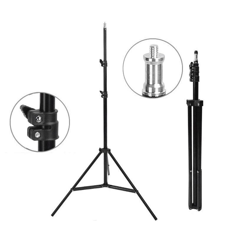 50/110/160/200cm Aluminum Light Photography Tripod Stand Photo Studio Tripods Light Stands for Softbox Umbrella Video Reflector