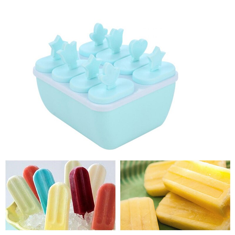 Silicone Ice Cream Molds Ice Cube Tray Maker Dessert Fruit Homemade Ice Lolly Mould Kitchen Accessories Home Ice Cream Maker