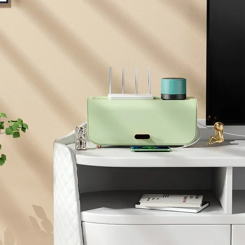 Desktop Cable Storage Box Power Line Storage Case Waterproof Dustproof Charger Socket Organizer Wire Case Cable Winder Organizer
