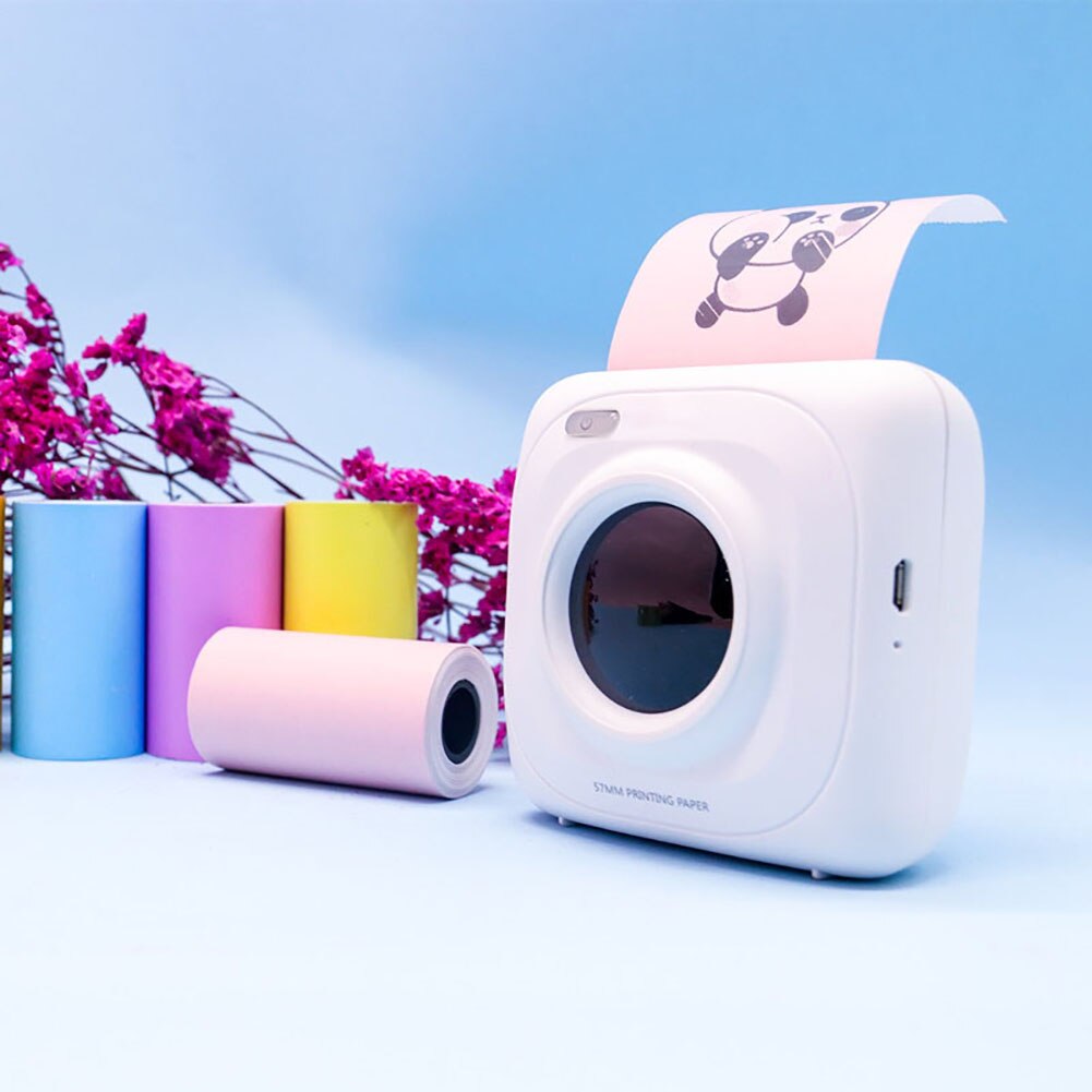 4 Rolls Thermal Paper Roll 57*30mm Clear Printing For Pocket Thermal Printer For Mini Photo Printer Picture Travel Office Items