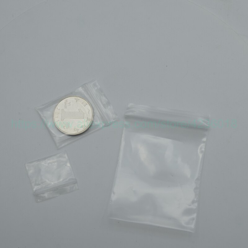 200pcs Thick Transparent Small Zip lock Plastic Bags Baggies Ziplock Zip Zipped Lock Reclosable Clear Small Ziplock Bags