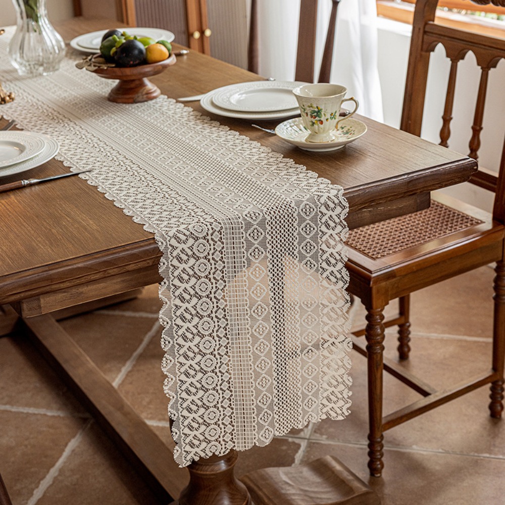 Chiffon Bruiloft Tafelloper, Romantisch en Elegant, Luchtig Gedrapeerde