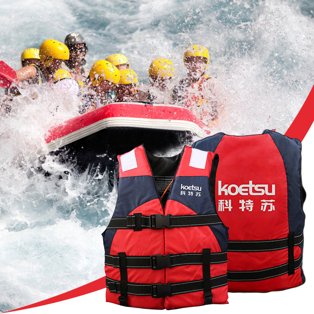 Portable Swim Jacket Adjustable Swimming Life Vest Water Sports Safety Vest for Snorkeling Swimming Kayaking Boating
