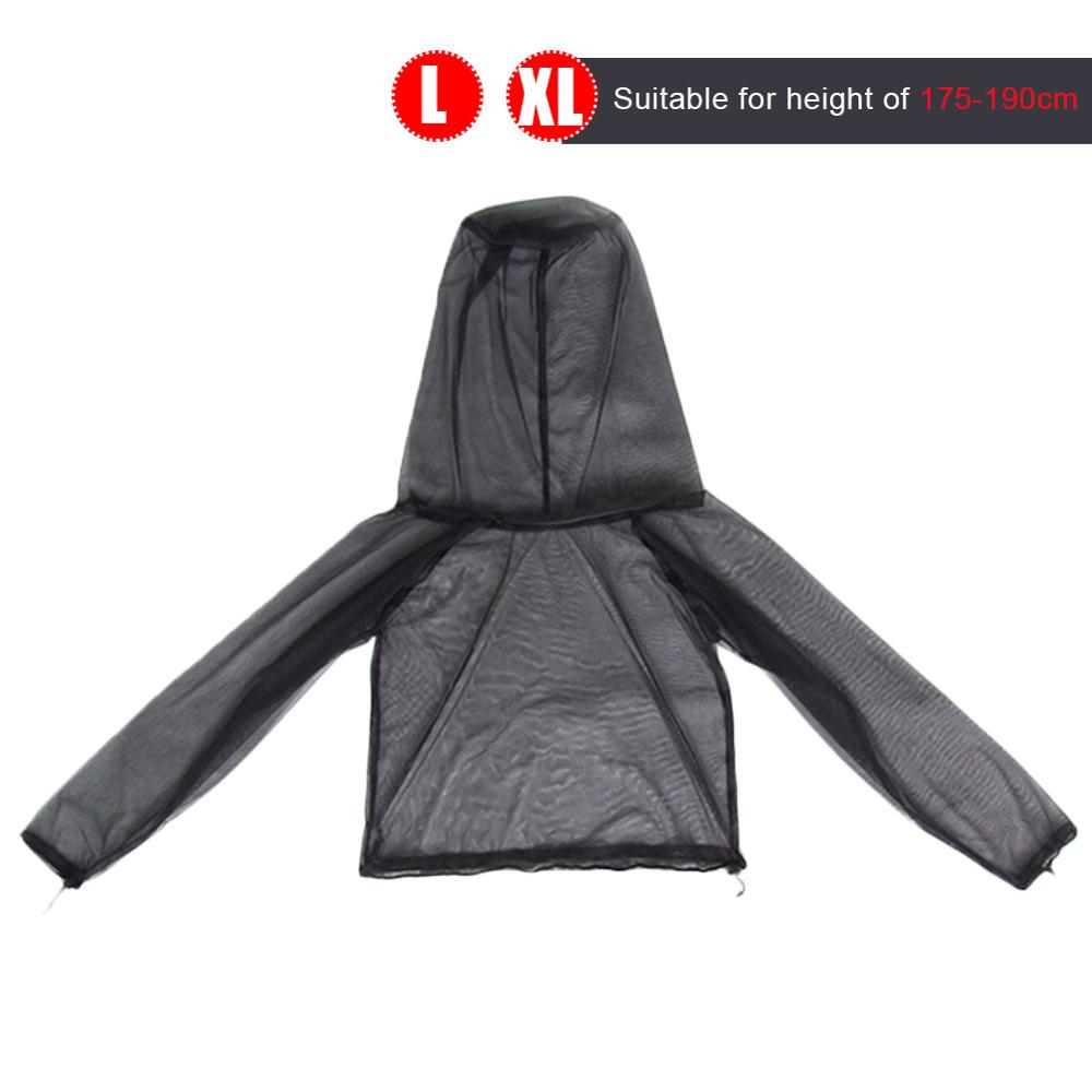 2 Sizes Outdoor Anti-mosquito clothes suit jacket/trousers/Gloves/Shoes covers mosquito protection Clothing 175-190CM 160-175CML: L to XL Tops
