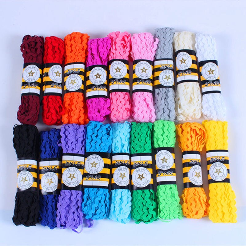 15yard/lot S Shaped Curve Wavy Lace Trim Ribbon Handmade Hat Curtain Pillow DIY Sewing Crafts Wedding Party Decorations