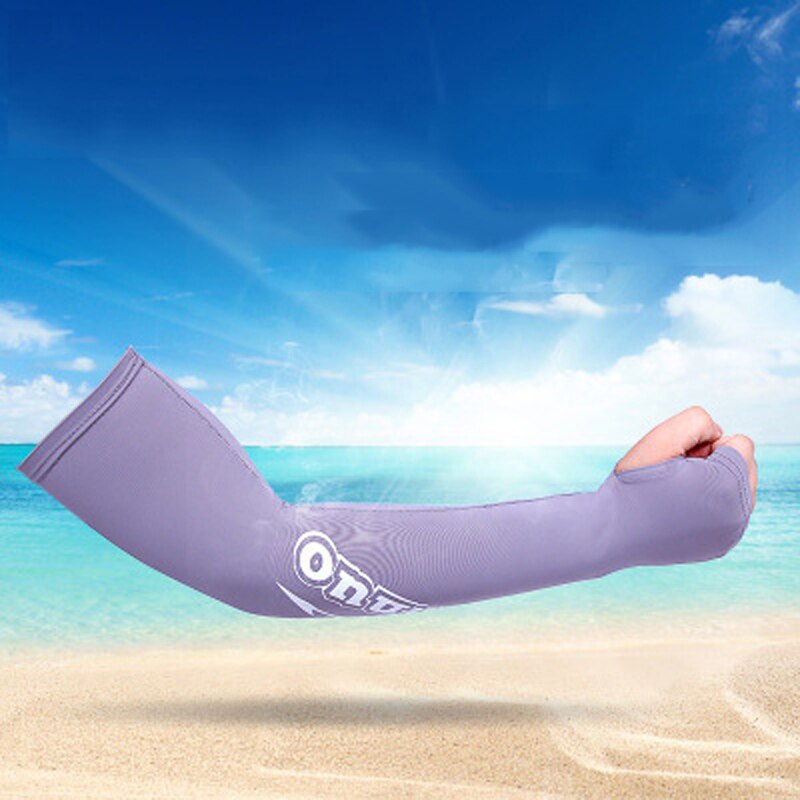 Manga de protección solar de seda de hielo para ciclismo y pesca al aire libre, manga transpirable anti ultravioleta para brazo, estilo largo para hombres y mujeres