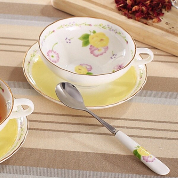 Engelsk eftermiddagste af høj kvalitet bone porcelæn kaffekop og underkop japansk stil kop europæisk kop: H