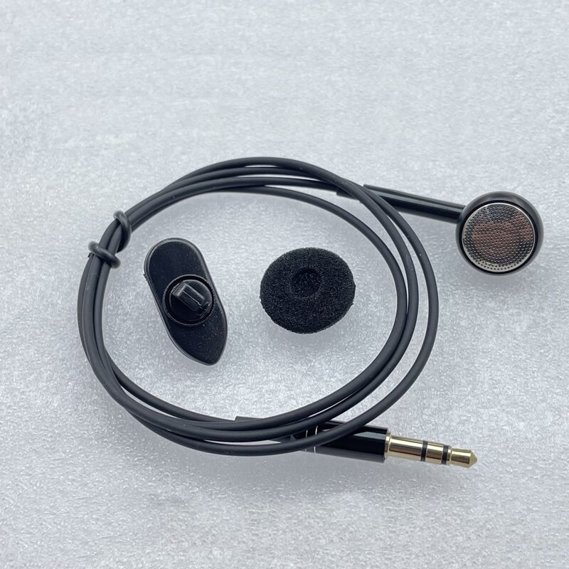 3.5mm High End Single Side Mono Earphone Mono Wired Headset For Mobile Phone Mp3 Radio Bluetooth Audio Receiver Short Line