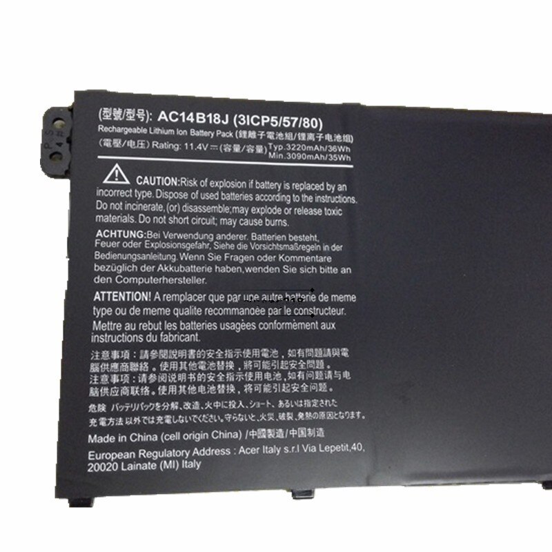   AC14B18J AC14B13J Laptop Battery For Acer Aspire E3-111 E3-112 E3-112M ES1-531 MS2394 B115-MP EX2519 N15Q3 N15W4