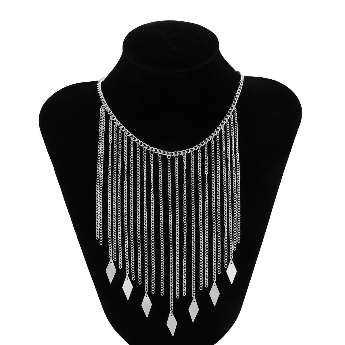 Collier tendance pour femmes, chaîne avec pendentif gothique, couleur or et argent, accessoires de bijoux, Punk, fête: SR