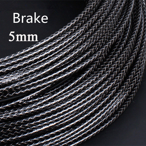 3m 5mm Weaving Line Bicycle Derailleur Brake Cable For Mountain Road Bike Cable Housing Tube Cycling Shifting Brake Wire: Brake Black