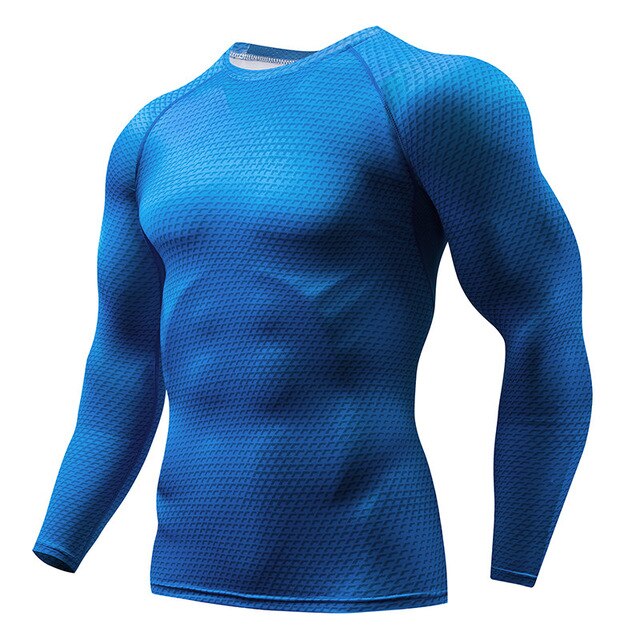 Langærmet sportstrøje til mænds løbe-t-shirt: Hzb 8-04
