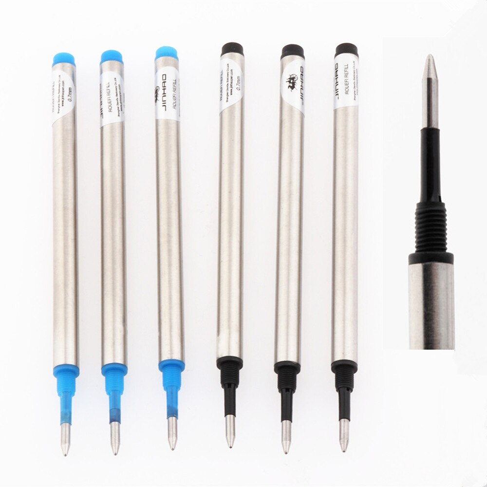 Jinhao 3pcs Screw ink Rollerball Pen office school student stationery Roller ball Pen refills for a variety of high level pen