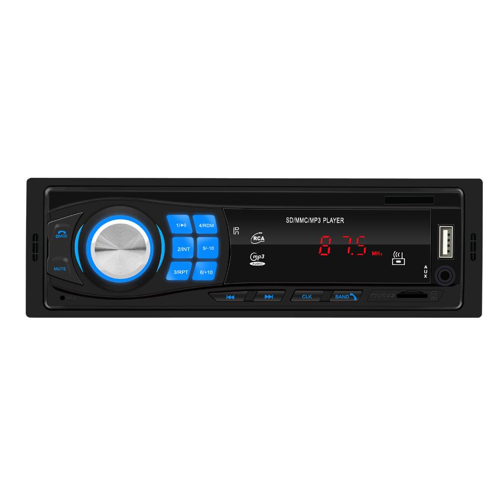 12V Auto Radio FM Radio Bluetooth V5.0 Stereo Speler Afstandsbediening SD USB AUX MP3 Speler Ondersteuning Afstandsbediening LED Scherm: Default Title