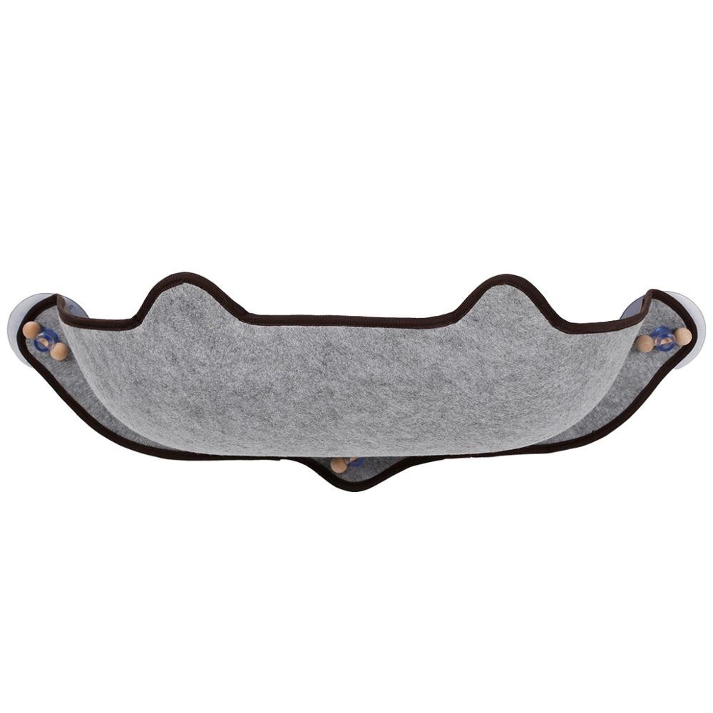 Letto per gatti Pet gatto amaca letto caldo morbido montato finestra lettino per gatti ventosa appeso letto stuoia mensola letto per dormire casa per Katten: Grigio chiaro