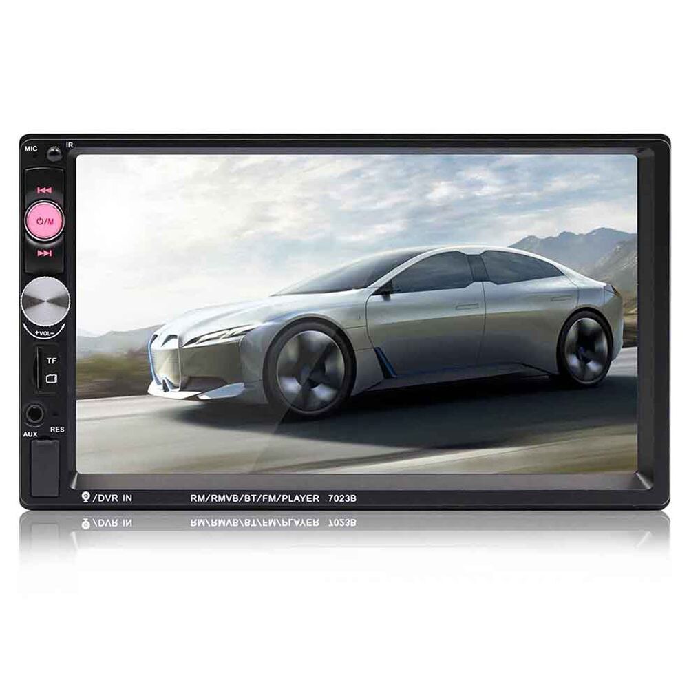Car Multimedia Audio Speler 7023B 2 Din Stereo Radio 7 Inch Touch Screen Hd MP5 Speler Ondersteuning Bluetooth Fm Camera sd Usb Aux: Default Title