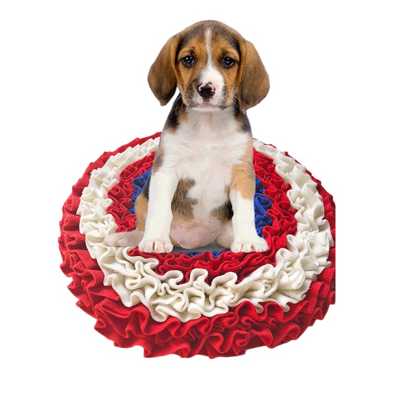 Kæledyr hund sniffemåtte blomsterformet kæledyr legetøj hund sniffing pad mat frigive stress træning legetøj