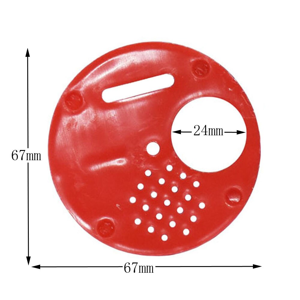 100 Pcs Beekeeping Plastic Beehive Door Round Single Bee Exit Hive Vent Entrance Ventilation Gate Nest Tools Apiculture Supplies: Red