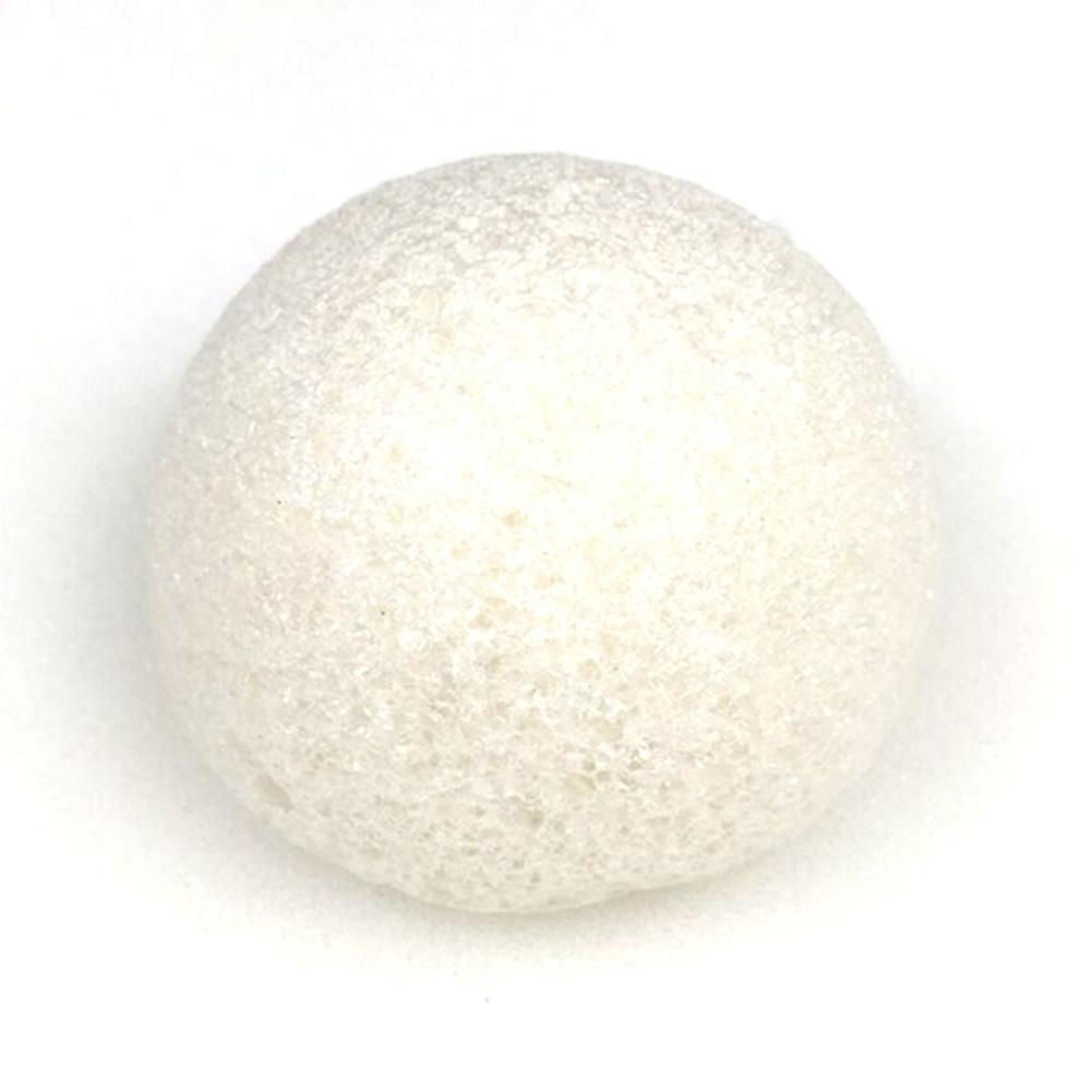4 Kleuren Natuurlijke Konjac Spons Gezichtsverzorging Reiniging Wassen Spons Cosmetische Puff Whitening Diep Reiniging Poriën Spons Bladerdeeg: White