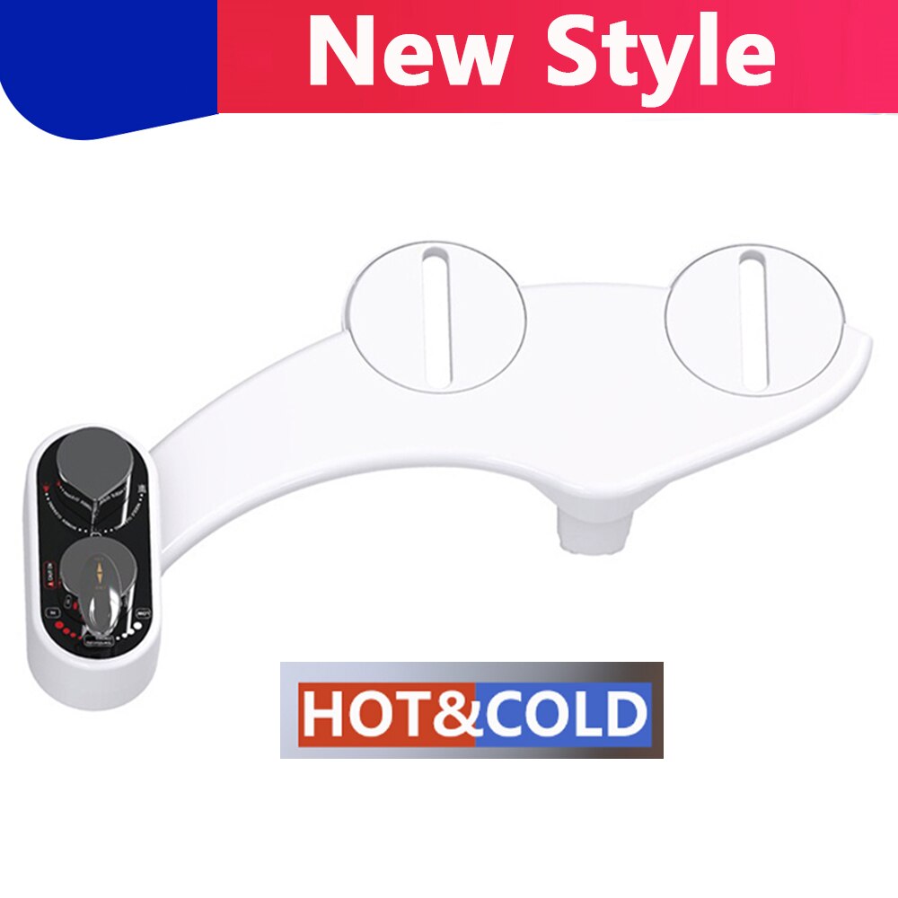 Toiletbrillen Bidet Niet-elektrische Bidet Warm/Koud Water Zelfreinigende Dual Nozzle Wc Spuit Moslim Shattaf wassen Ass