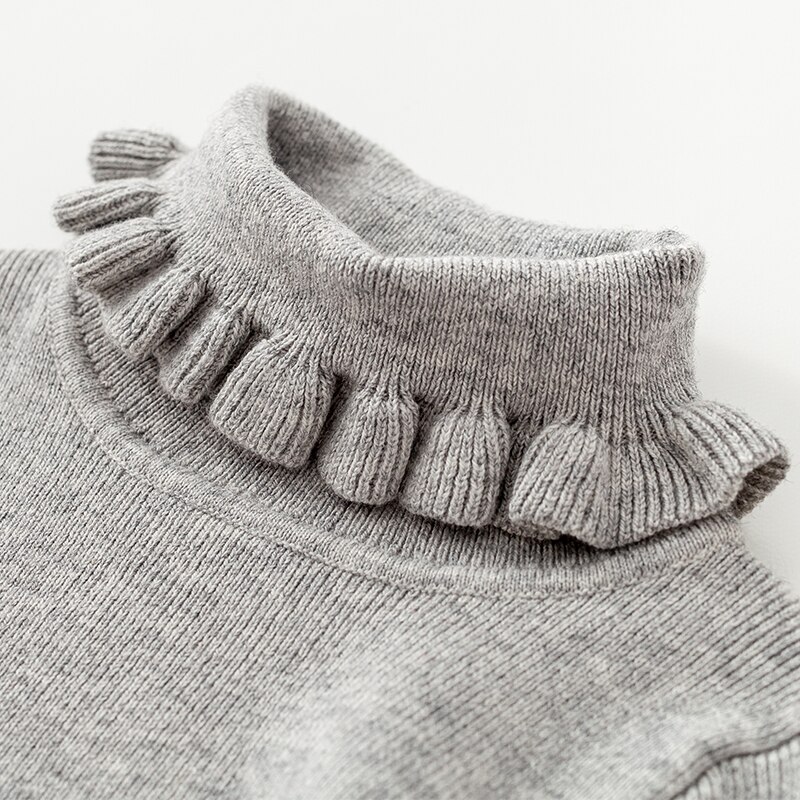 Knitted Lace collar pullover sweater for girls autumn Sweater Baby Children Clothing Boys Sweaters Kids Wear baby boy clothes