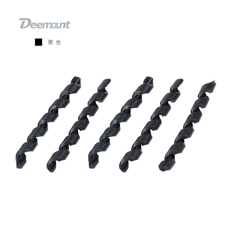 Deemount 5 stks/partij Cyclus Kabel Minder Spiraal Elastische Rubber Lijn Manager Fiets Licht Threading Koord Houder Controller Fiets Par: Black