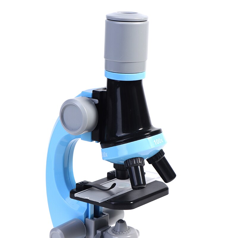 Children Biological Microscope Lab Science Education Microscope with LED Kit Adjustable Magnification Educational Equipment