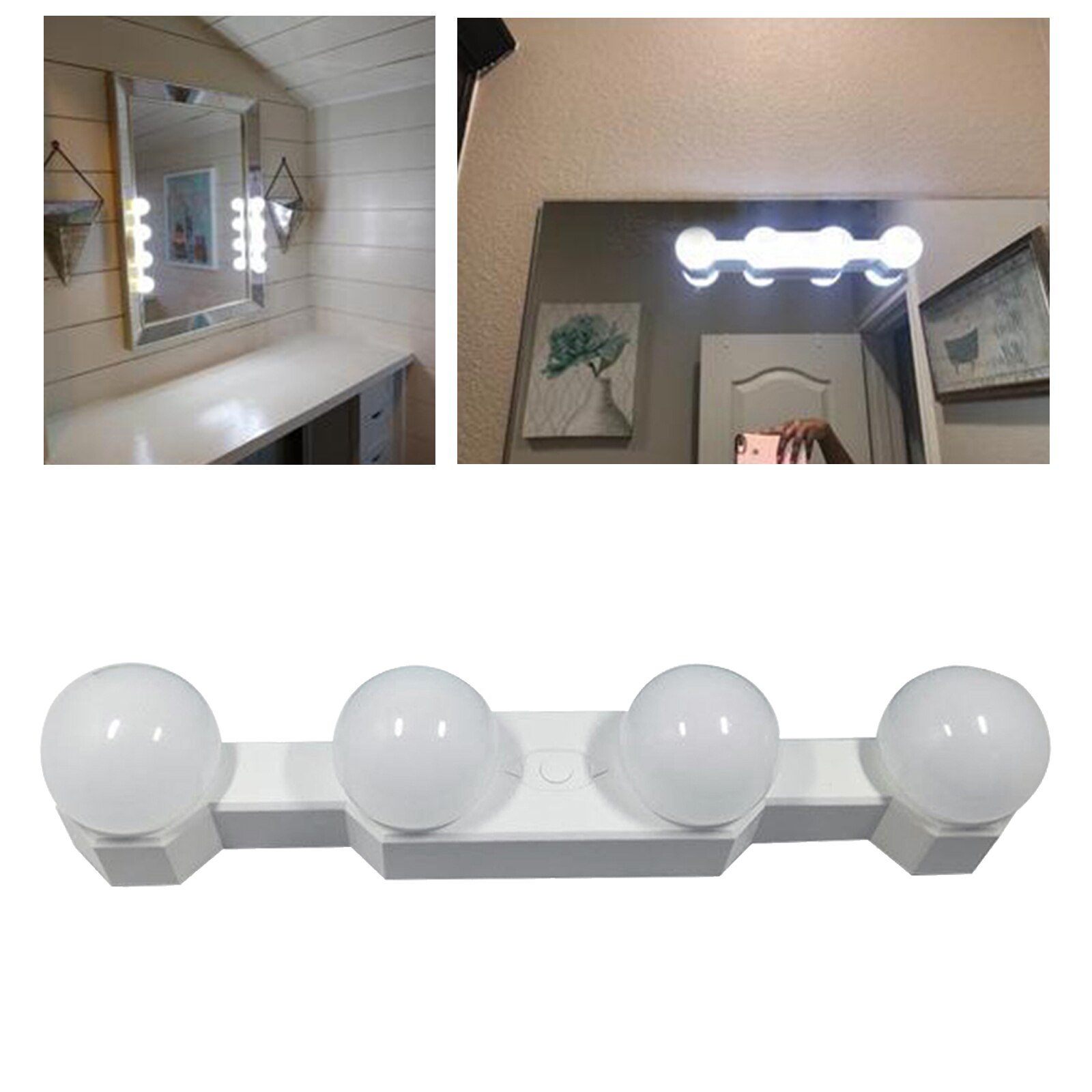 4pcs LED Makeup Mirror Light Bulb Kit Dimmable