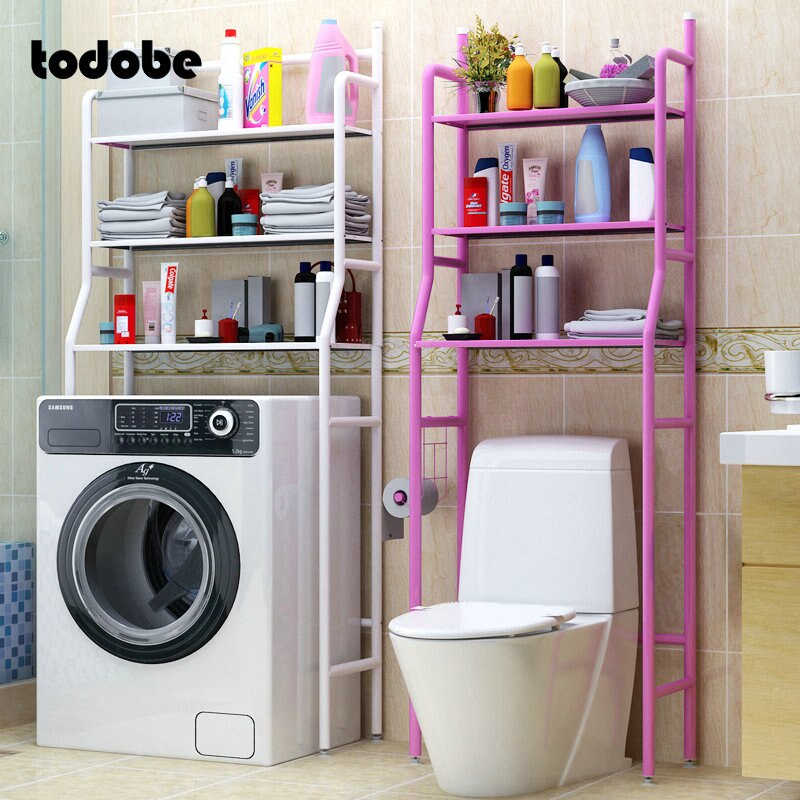 Over The Rack Kitchen Rack Bathroom Cabinet Washing Machine Shelf Paper Towel Rack Space-Saving Toilet Stand Organizer Holder