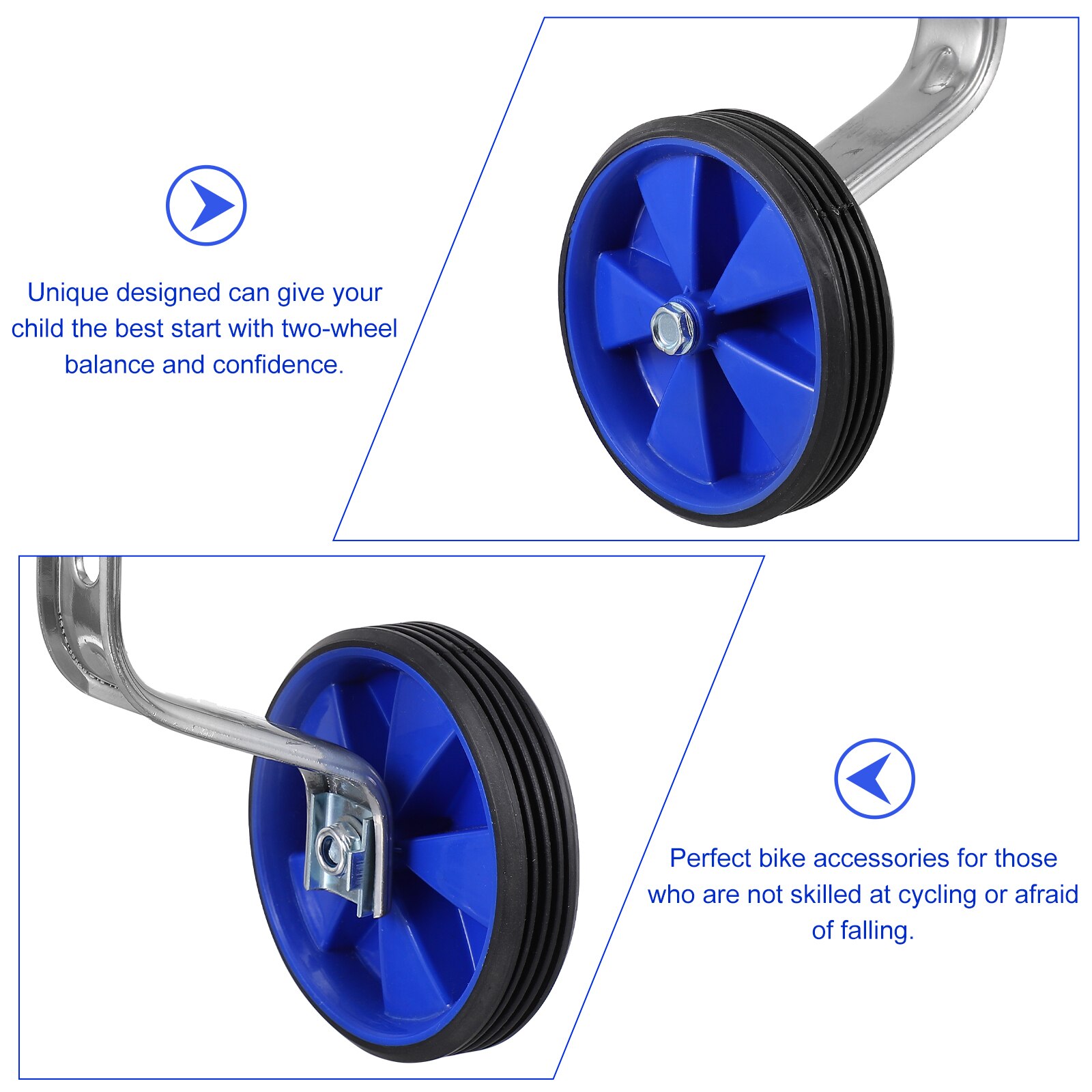 1 Set Common Universal Useful Practical Simple Training Wheel Wheel for Bike Kids Children