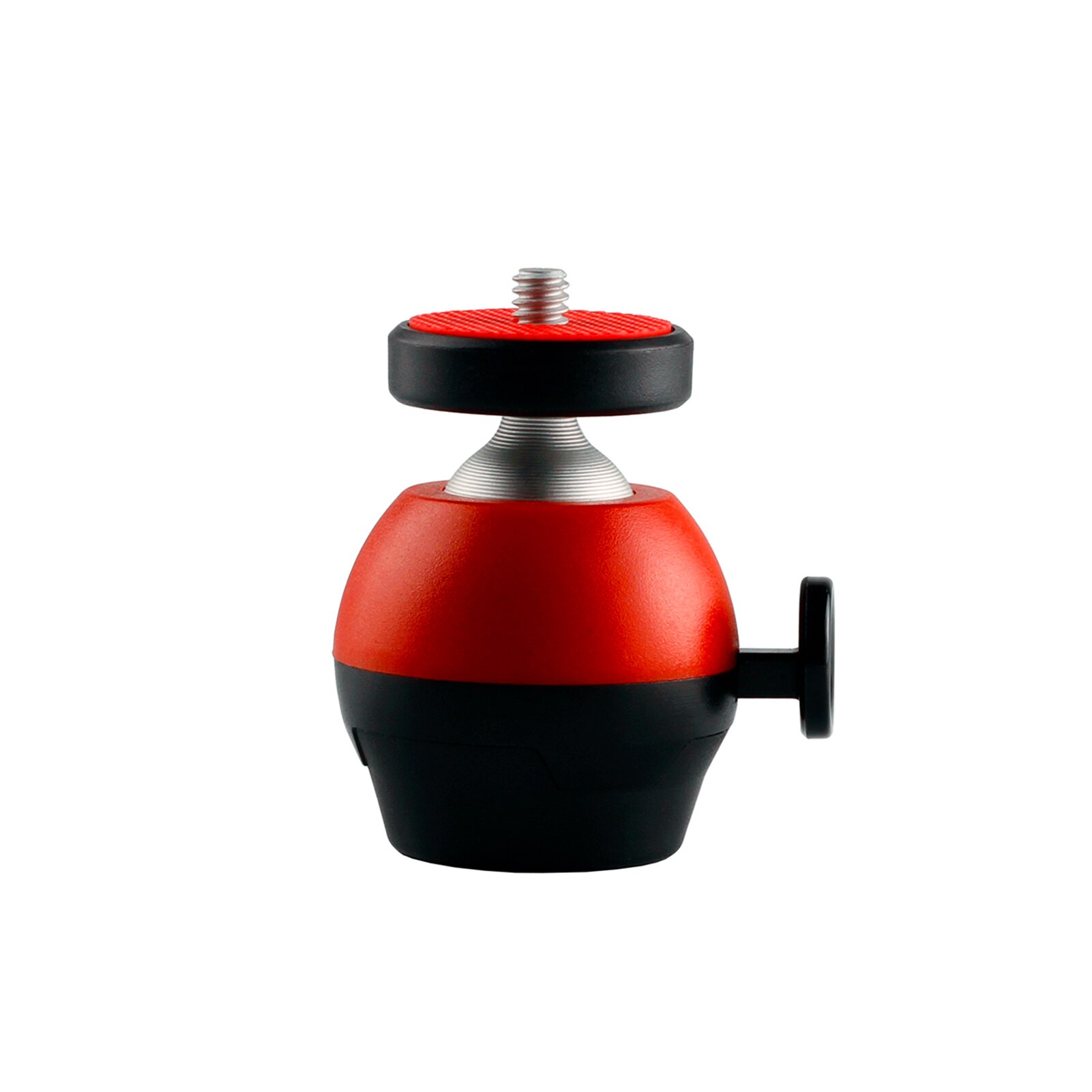 Mini Ball Head Camera Tripod Mount CNC Technology Tripod Head with Universal 1/4-inch Interface for DSLR SLR Tripod Mounting: Red