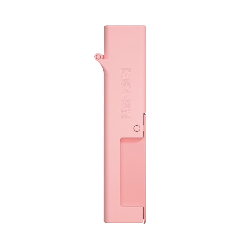 Sans contact ouvre-porte clé défenseur zéro touche tactile Anti-désinfectant presse ascenseur clé boucle porte ouverte clé Chave clé sans contact: pink 1pcs