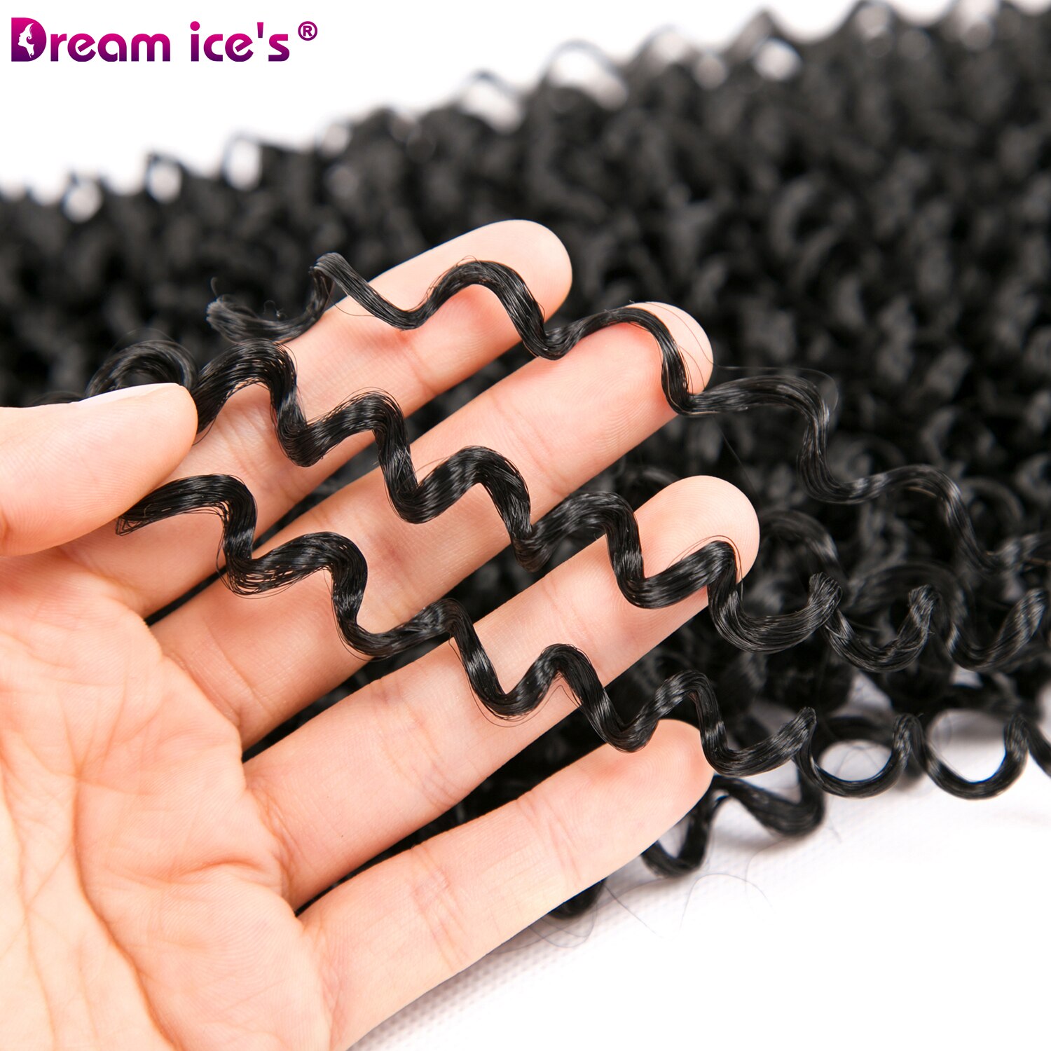 synthetic faux locs crochet braid hair extension 20 inch long black crochet braiding hair extension dream ice's