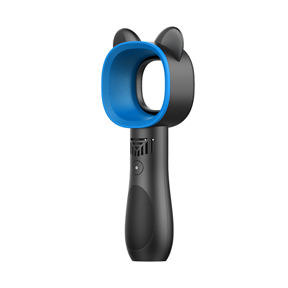 Mini Blattloser Ventilator USB Ladung Karikatur Katzen Ohren 3 Geschwindigkeiten Tragbare für Heimat Sekretariat Mu: Schwarz