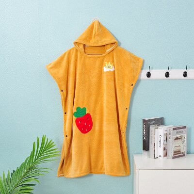 Volwassen 'S Hooded Cape Wearable Douche Badhanddoek Outdoor Sport Zachte Absorberende Strand Poncho Handdoeken Water Veranderende Pak Badjas: 1