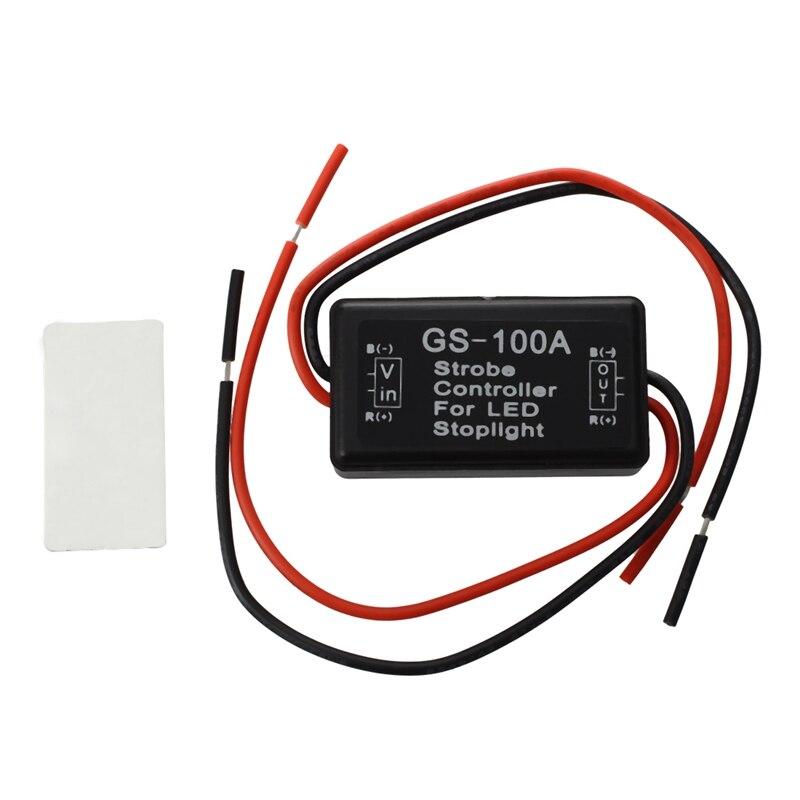 2X Flash Strobe Controller Flasher Module for LED Brake Tail Stop Light 12-16V