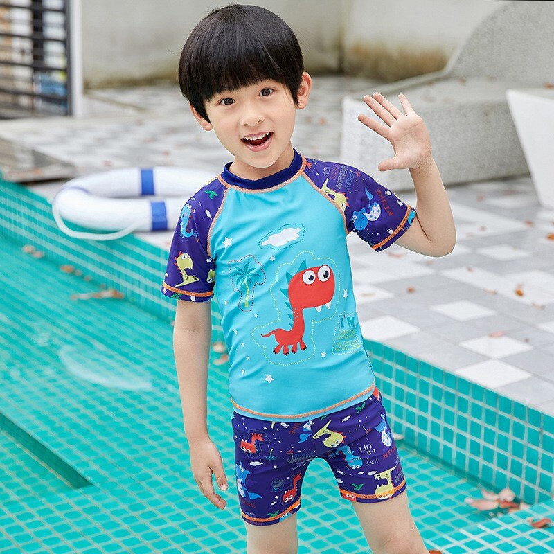 Children Boy Swimsuit Swimming Dinsour Kids Kids Swimwear For Boy Swimsuit Kids Boys Quick drying Wet-suit