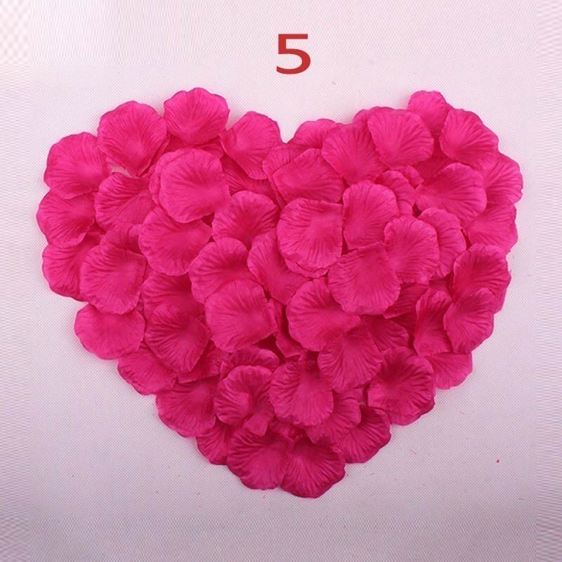 Wedding Rose Petals 100pcs/lot Decorations Flowers Polyester Wedding Rose Artificia bodas lote: Z5