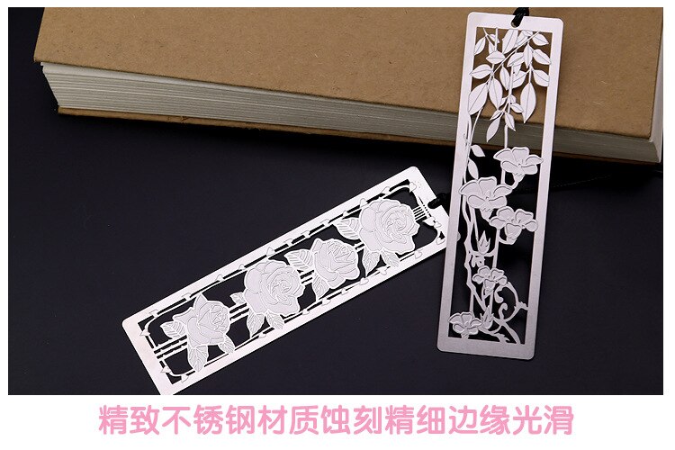 1pcs Metal art exquisite bookmarks Cute literary boutique stationery reading good good helper