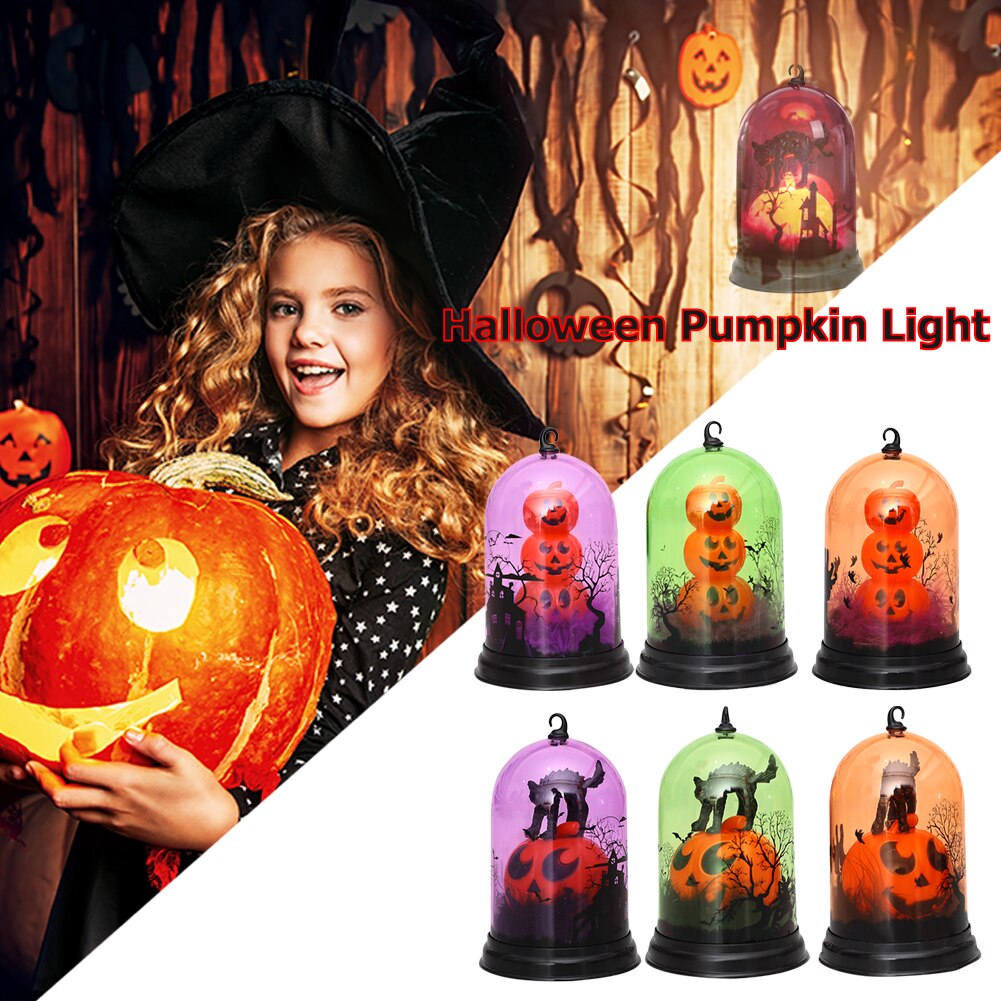 Elektronische Lantaarn Huis Rekwisieten Opknoping Lamp Halloween Pompoen Verlichting Voor Huishoudelijke Halloween Partijen Accessoires