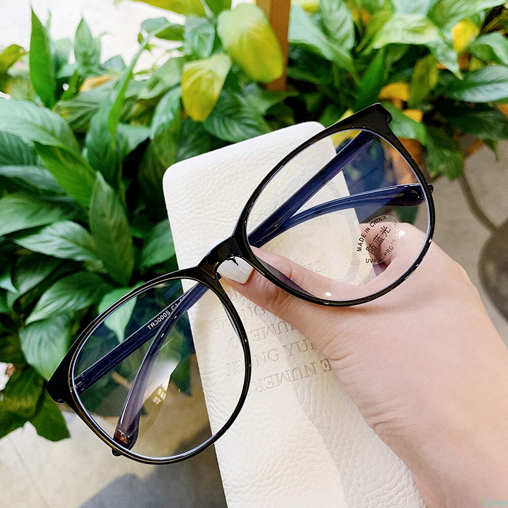 LIEVE Transparent Computer Glasses Frame Women Men Anti Blue Light Round Eyewear Blocking Glasses Optical Spectacle Eyeglass