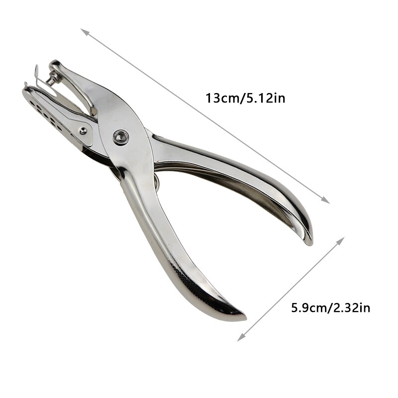 1 kontor metalstans enkelt hulstang diameter 3mm / 6mm hul hul 1 to 8 papir hul hul