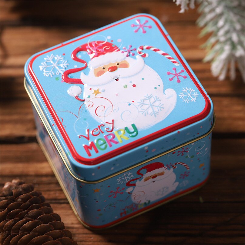 Platz stoßen Süssigkeit Kasten Lagerung Eisen Kasten Weihnachten Süssigkeit Dosen freundlicher verpackung Süssigkeit Kasten & 4A26