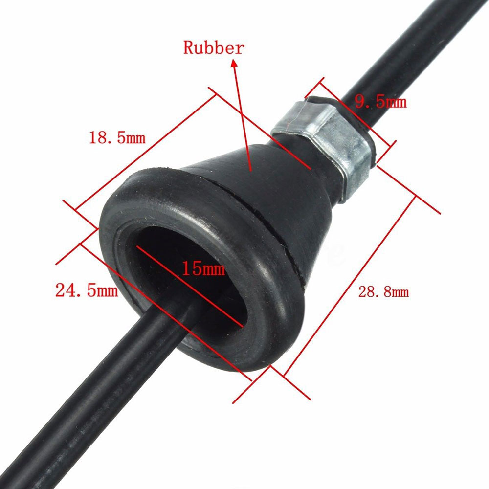 Vehemo Zwart 205CM Hood Release Kabel Bonnet Hood Kabel Auto Accessoires Licht Voertuig Outdoor Bonnet Kabel Cover Auto Accessoires