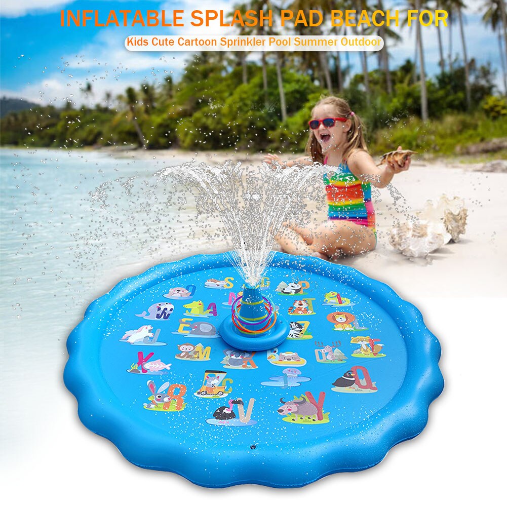 Waterspeelmat kinderen 170 cm - Speelmat met fontein - Waterpret